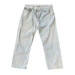 AGOLDE Women's Size 32 Light Wash Lana Straight, High-Waist  Button-Up Jeans